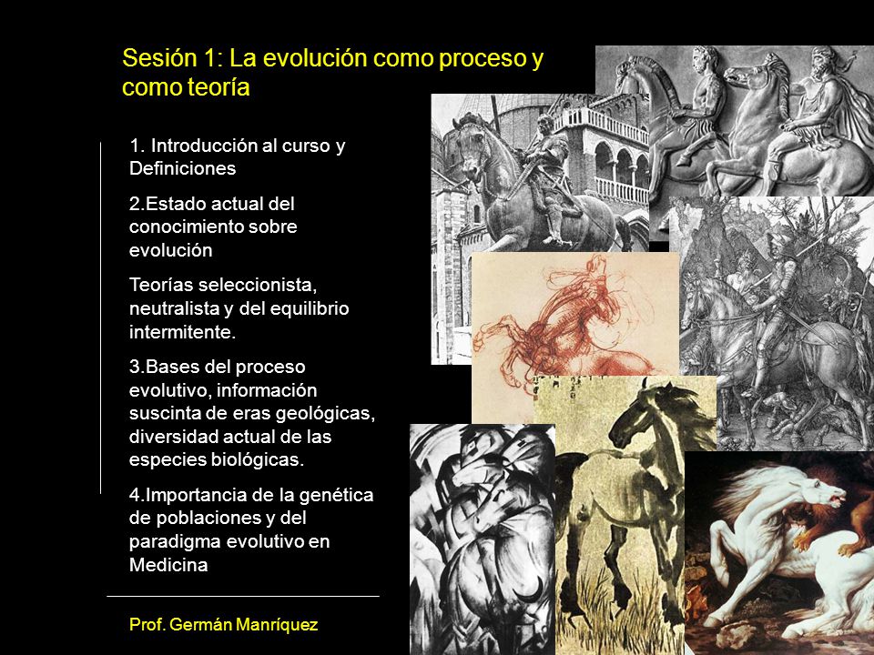 Sesión 1: La evolución como proceso y como teoría