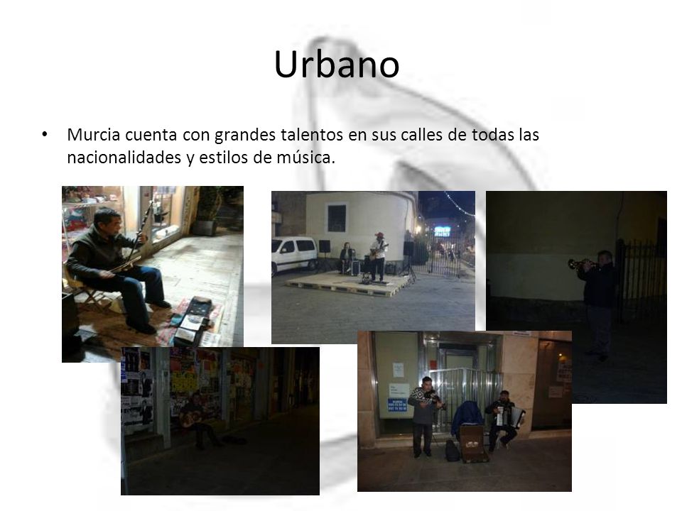 Urbano Murcia cuenta con grandes talentos en sus calles de todas las nacionalidades y estilos de música.