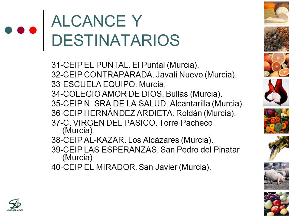ALCANCE Y DESTINATARIOS