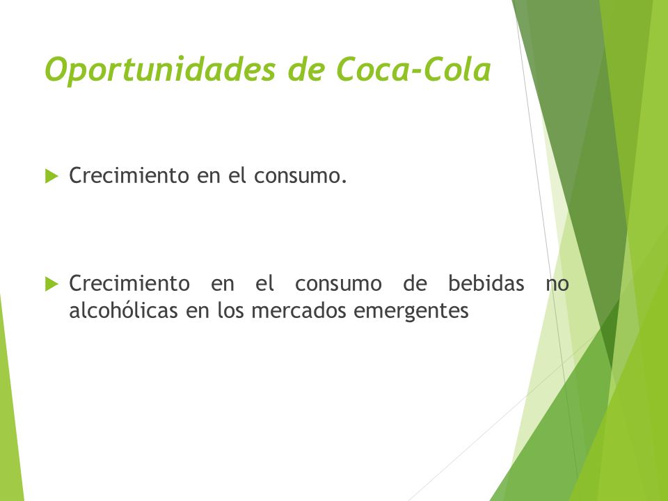 Oportunidades de Coca-Cola