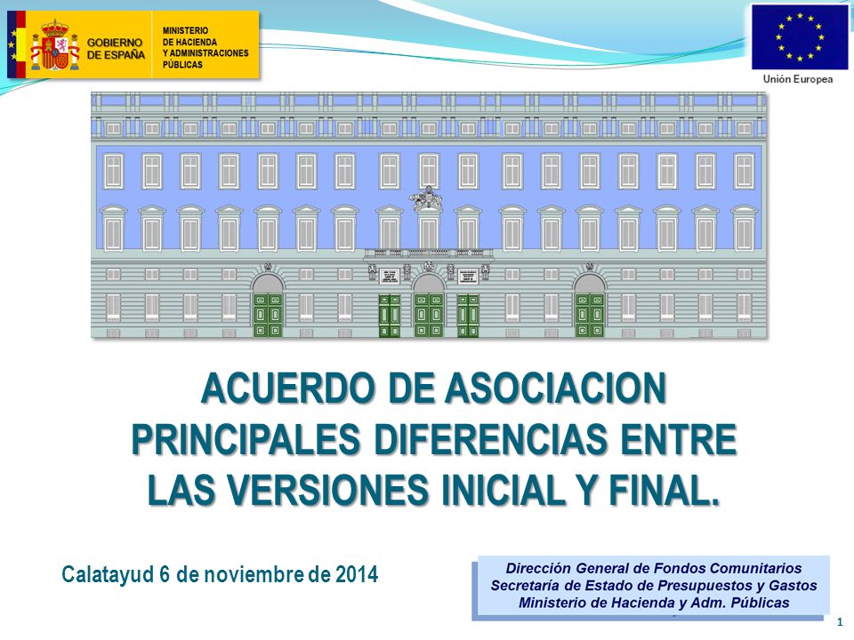 ACUERDO DE ASOCIACION principales diferencias entre las versiones inicial y final.