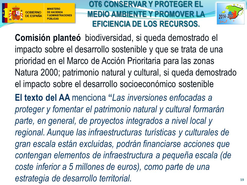 OT6 CONSERVAR Y PROTEGER EL MEDIO AMBIENTE Y PROMOVER LA EFICIENCIA DE LOS RECURSOS.