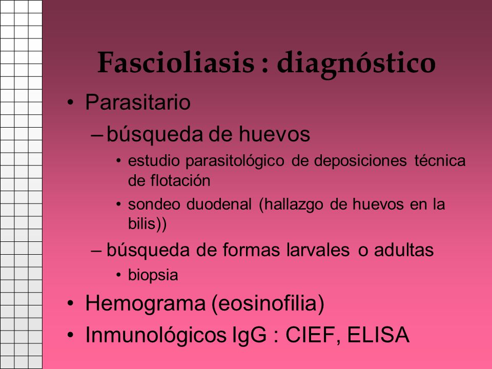 Fascioliasis : diagnóstico
