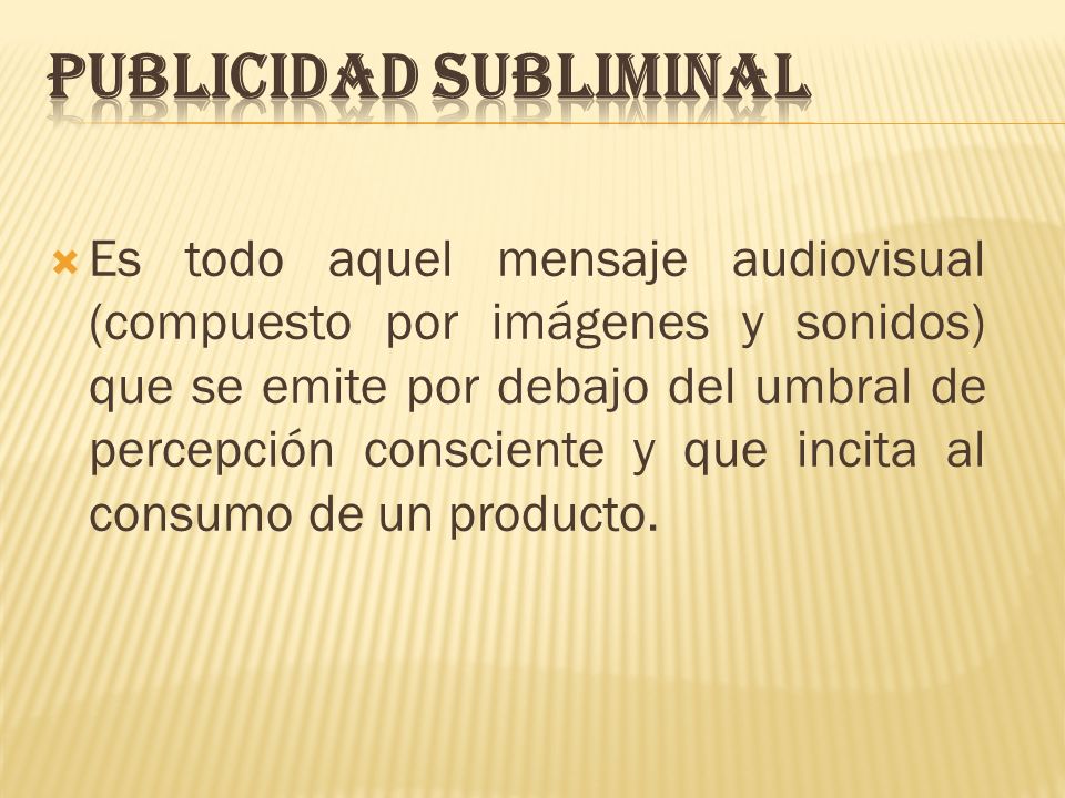 Publicidad subliminal