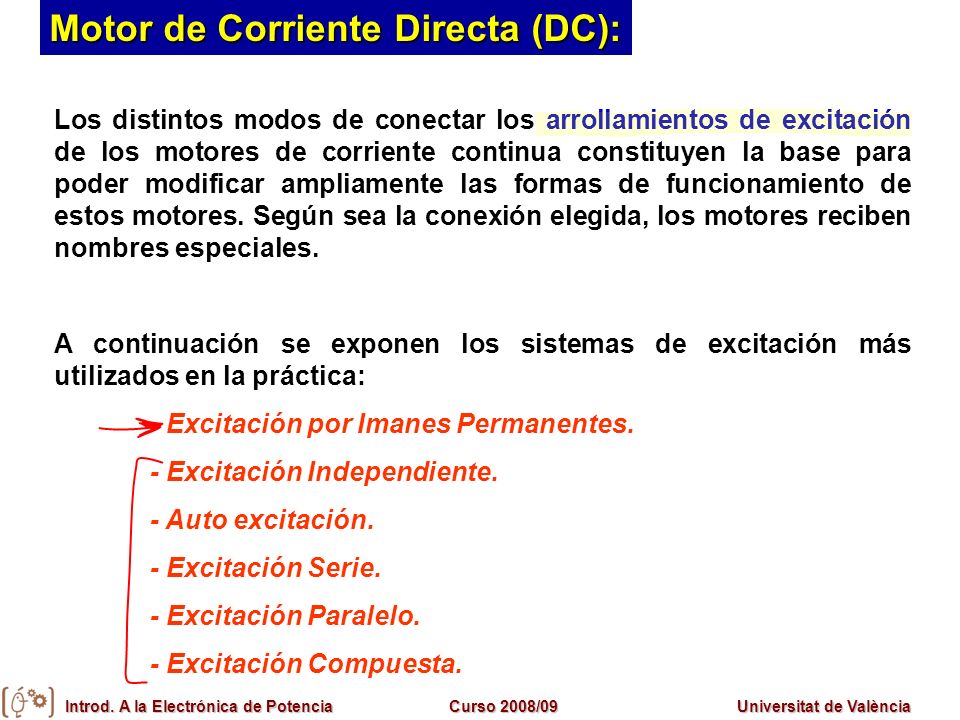 Motor de Corriente Directa (DC):