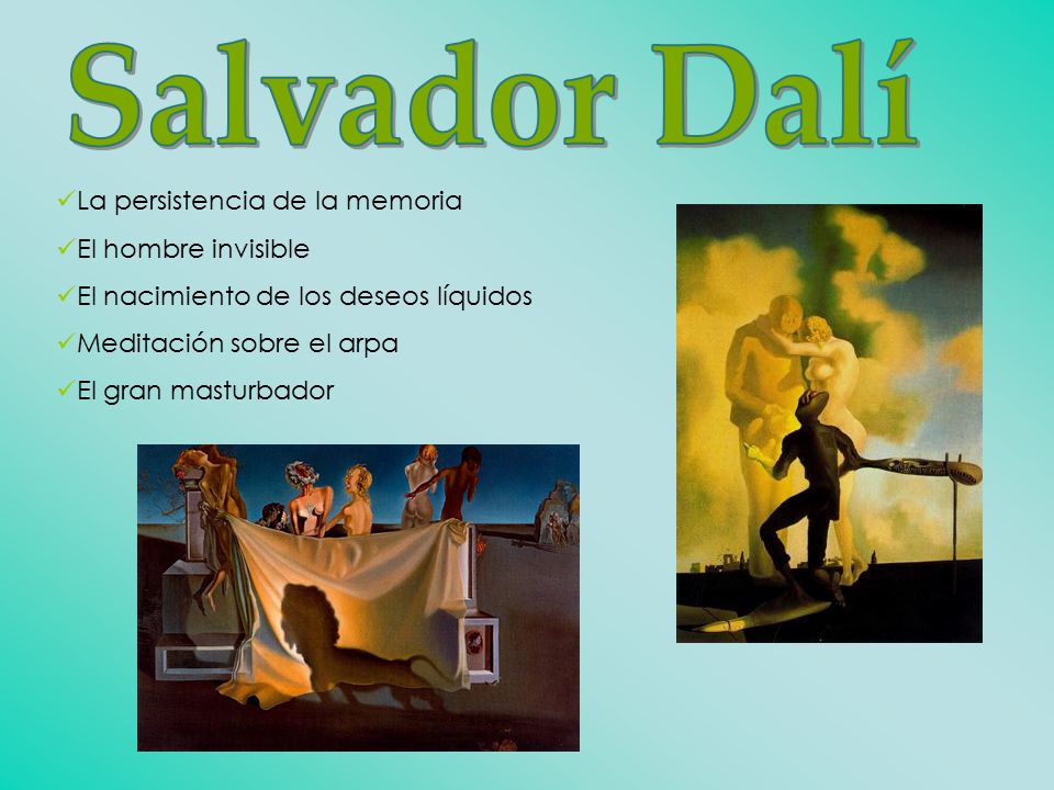Salvador Dalí La persistencia de la memoria El hombre invisible