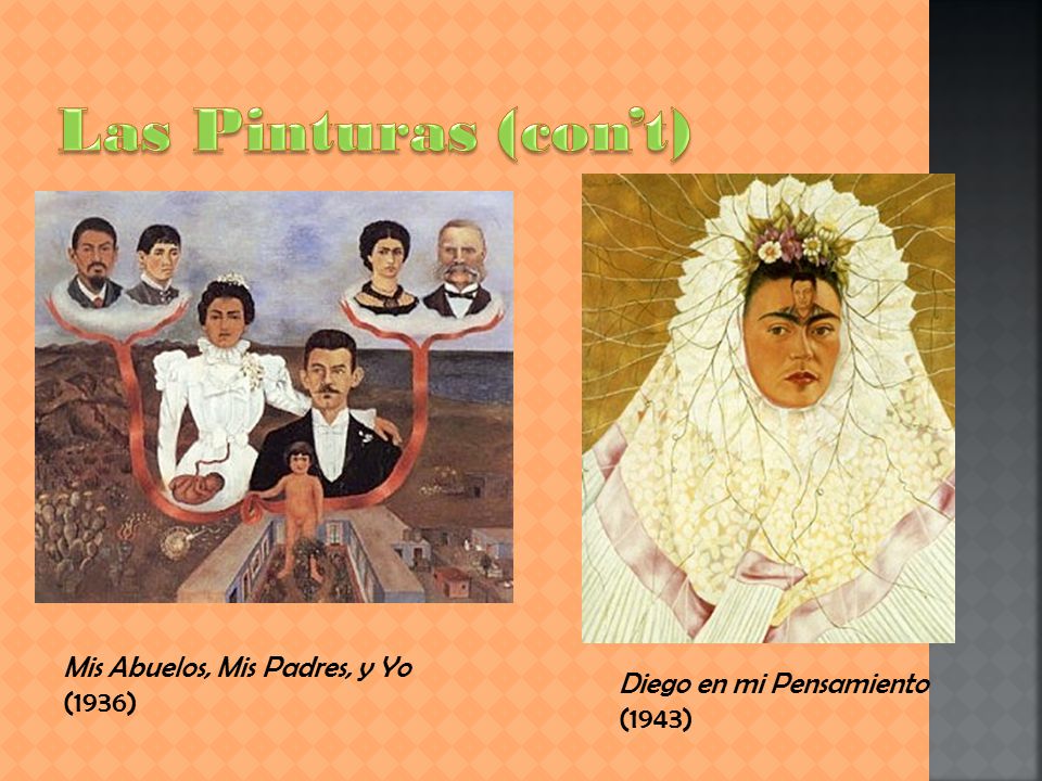 Las Pinturas (con’t) Mis Abuelos, Mis Padres, y Yo (1936)