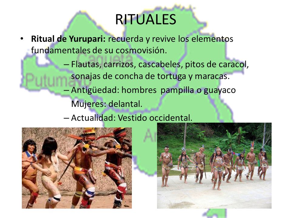 RITUALES Ritual de Yurupari: recuerda y revive los elementos fundamentales de su cosmovisión.