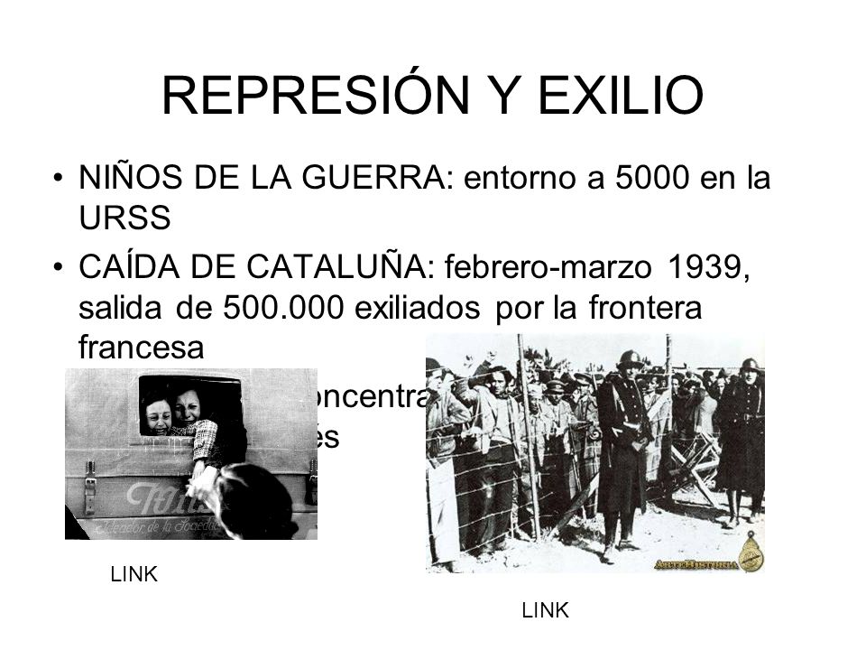 REPRESIÓN Y EXILIO NIÑOS DE LA GUERRA: entorno a 5000 en la URSS