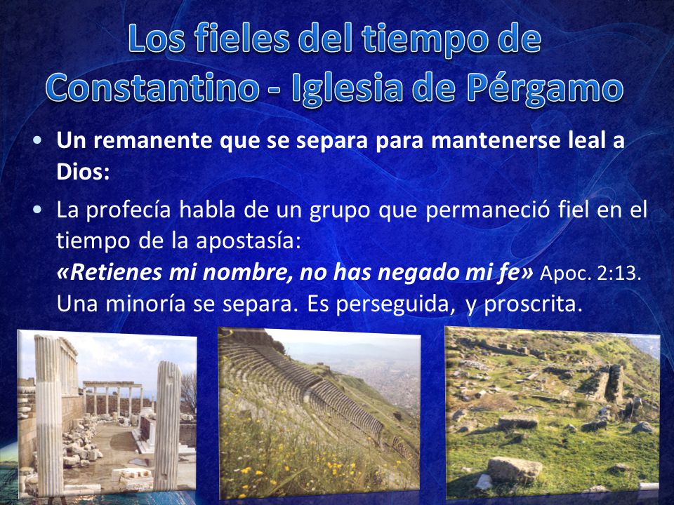 Los fieles del tiempo de Constantino - Iglesia de Pérgamo