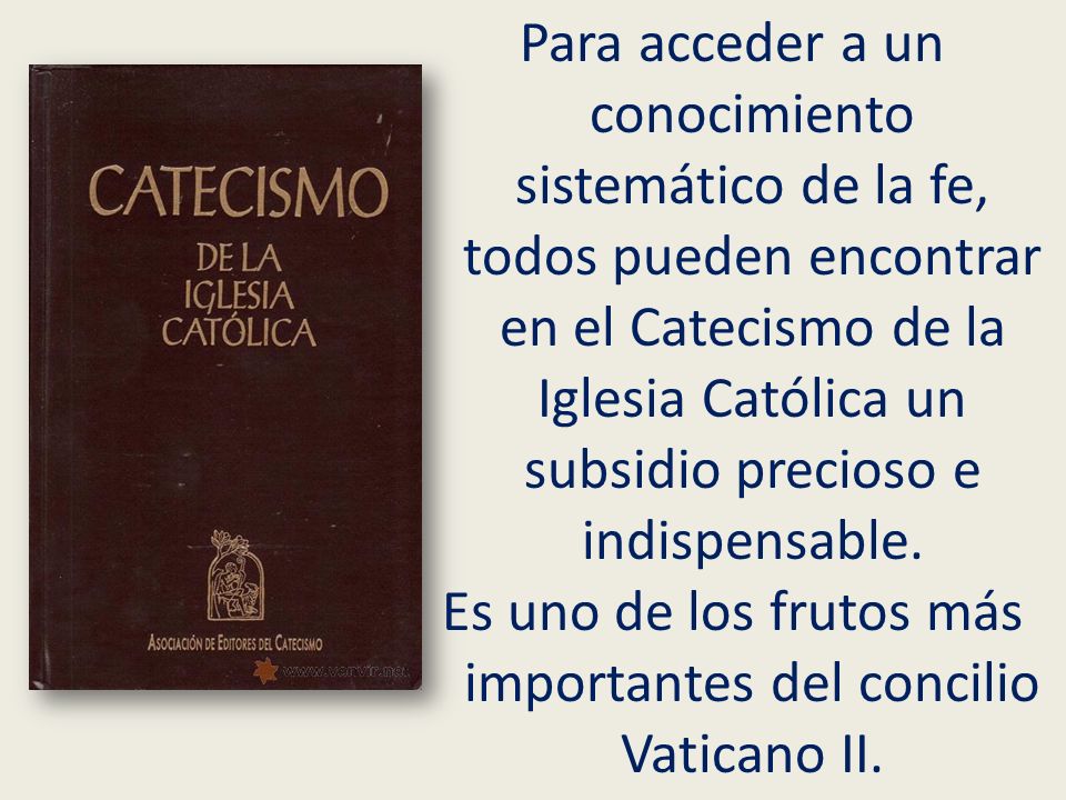 Es uno de los frutos más importantes del concilio Vaticano II.