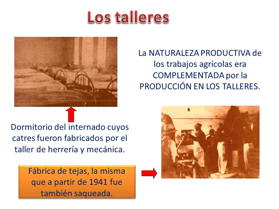 Fábrica de tejas, la misma que a partir de 1941 fue también saqueada.