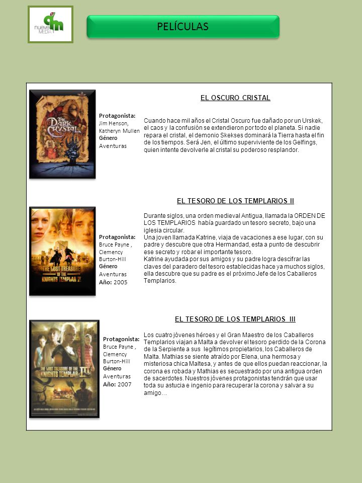 EL TESORO DE LOS TEMPLARIOS ll EL TESORO DE LOS TEMPLARIOS III