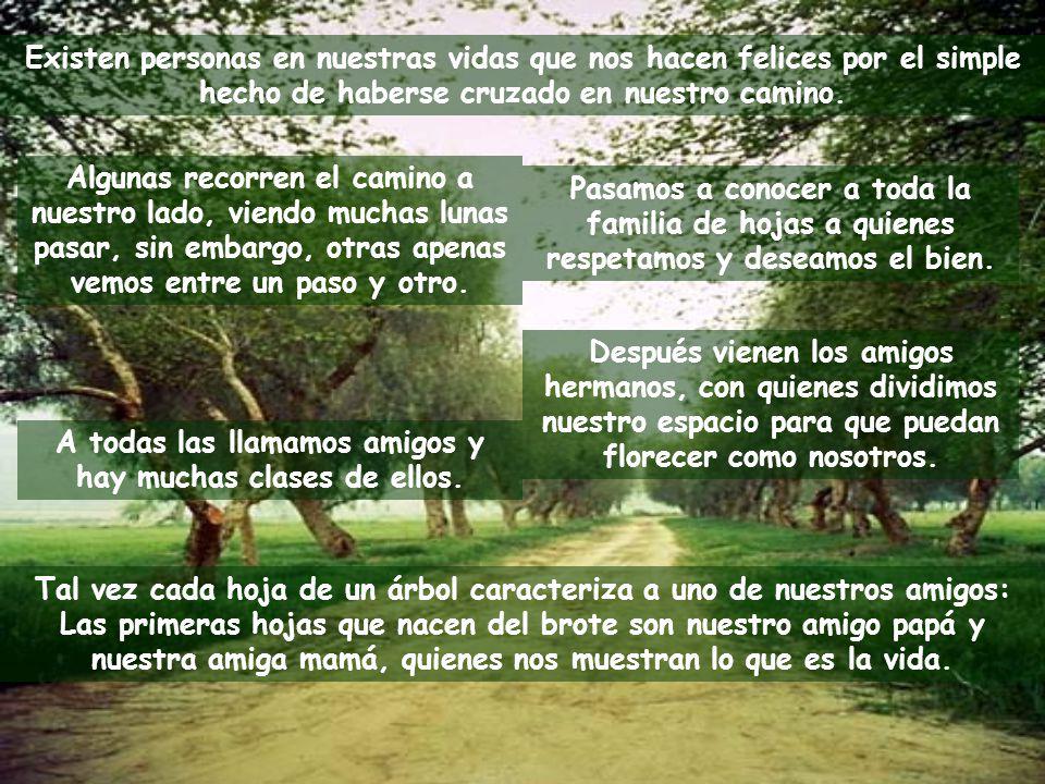 A todas las llamamos amigos y hay muchas clases de ellos.