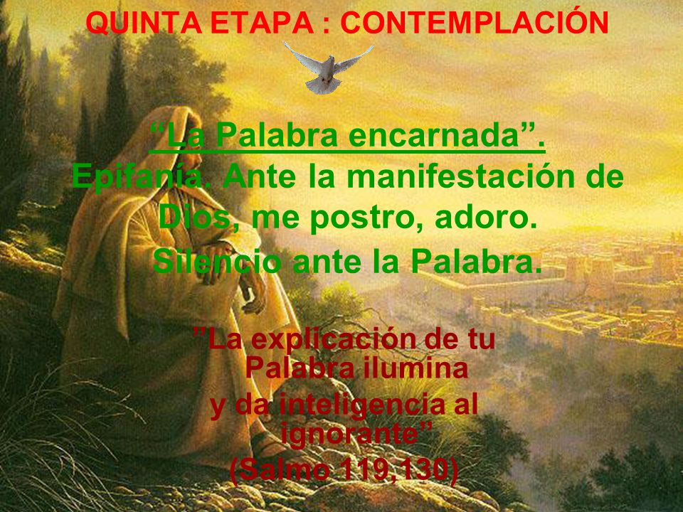 La explicación de tu Palabra ilumina y da inteligencia al ignorante