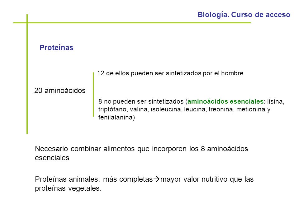 Proteínas 20 aminoácidos