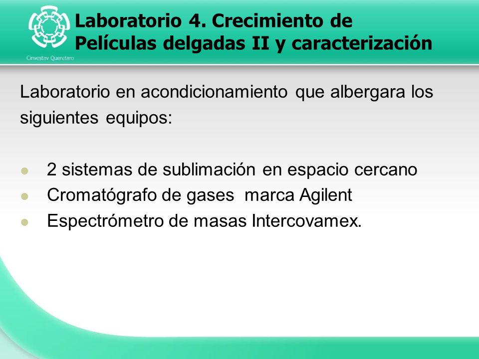 Laboratorio 4. Crecimiento de Películas delgadas II y caracterización