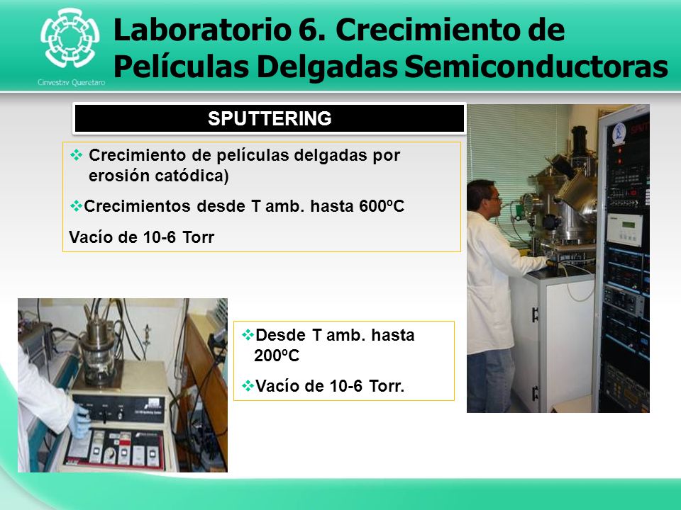 Laboratorio 6. Crecimiento de Películas Delgadas Semiconductoras