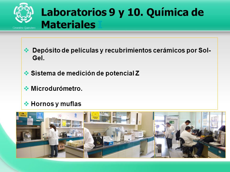 Laboratorios 9 y 10. Química de Materiales I