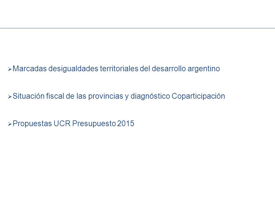 Marcadas desigualdades territoriales del desarrollo argentino