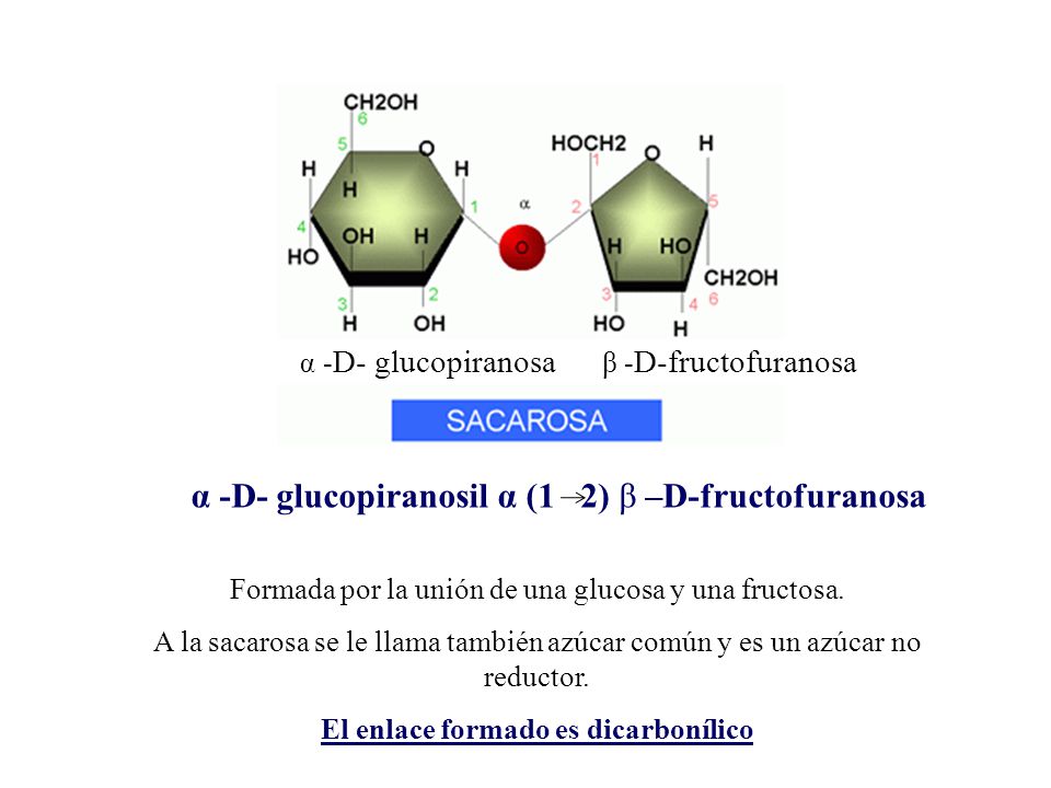 α -D- glucopiranosil α (1 2) β –D-fructofuranosa