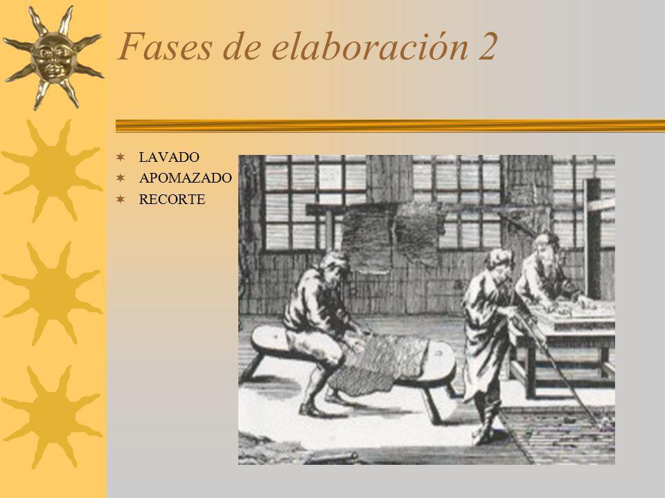 Fases de elaboración 2 LAVADO APOMAZADO RECORTE
