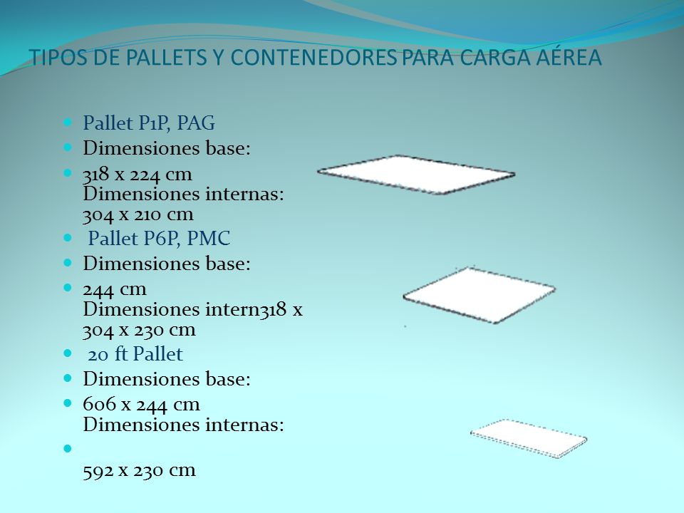 TIPOS DE PALLETS Y CONTENEDORES PARA CARGA AÉREA