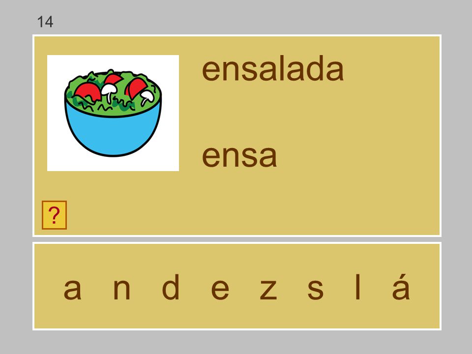 14 ensalada ensa a n d e z s l á