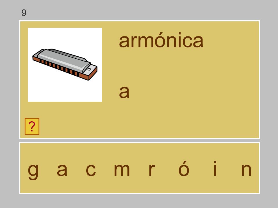 9 armónica a g a c m r ó i n