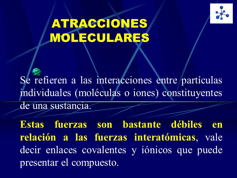 ATRACCIONES MOLECULARES