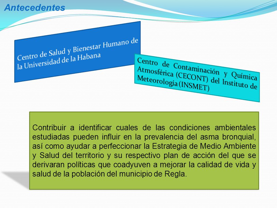 Antecedentes Centro de Salud y Bienestar Humano de la Universidad de la Habana.