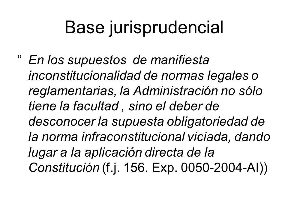 Base jurisprudencial