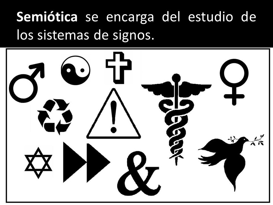 Semiótica se encarga del estudio de los sistemas de signos.