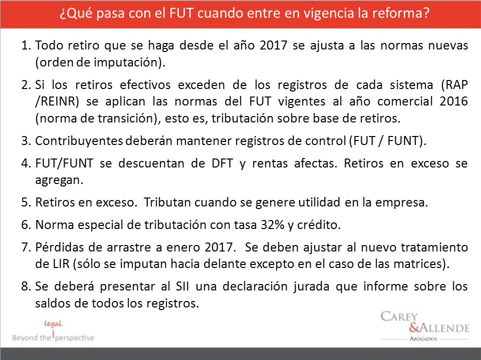 ¿Qué pasa con el FUT cuando entre en vigencia la reforma