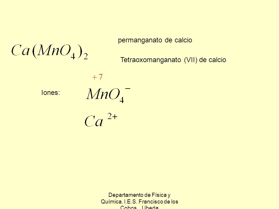 Departamento de Física y Química. I.E.S. Francisco de los Cobos. Ubeda