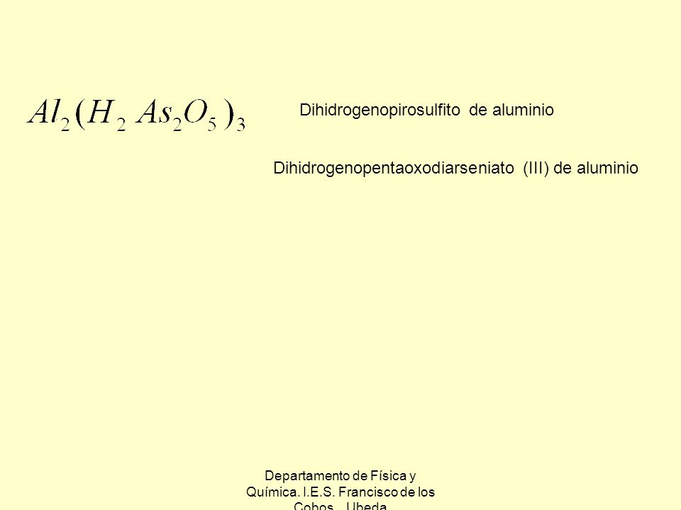 Departamento de Física y Química. I.E.S. Francisco de los Cobos. Ubeda