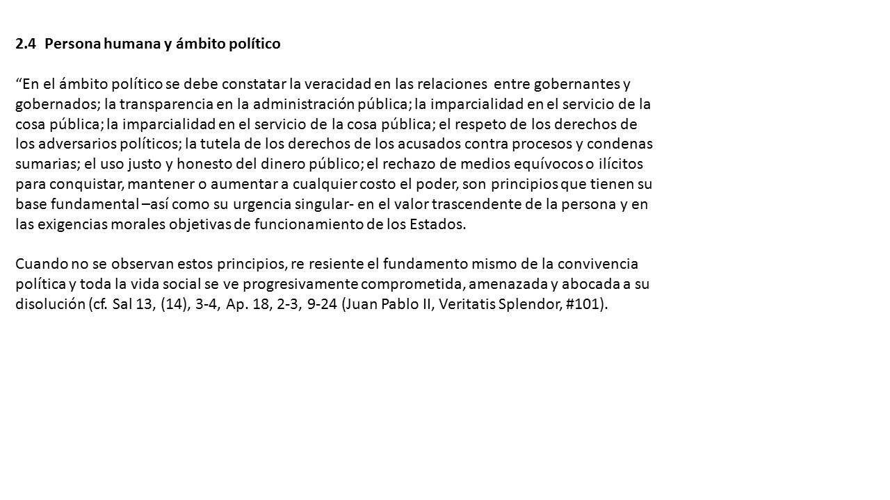 2.4 Persona humana y ámbito político