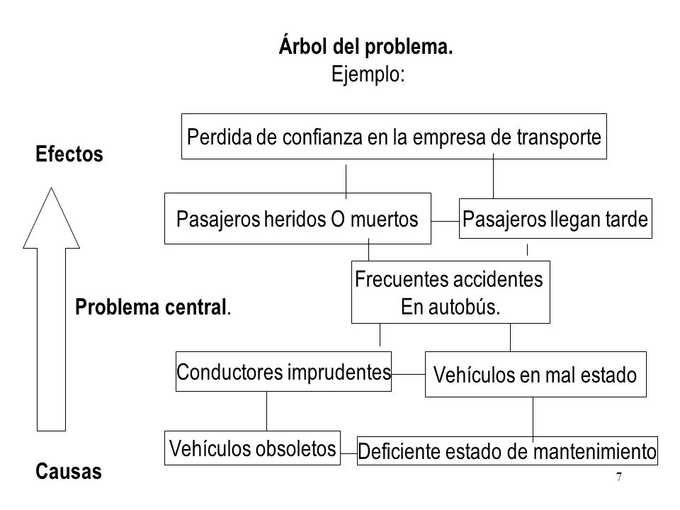 Perdida de confianza en la empresa de transporte Efectos