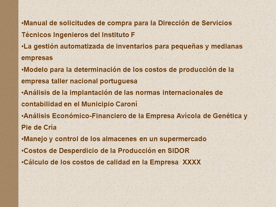 Manual de solicitudes de compra para la Dirección de Servicios Técnicos Ingenieros del Instituto F