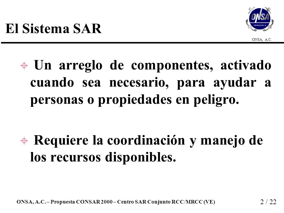 Requiere la coordinación y manejo de los recursos disponibles.