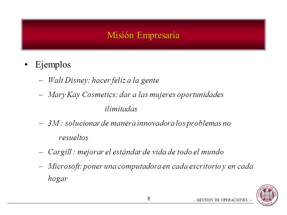 Misión Empresaria Ejemplos Walt Disney: hacer feliz a la gente