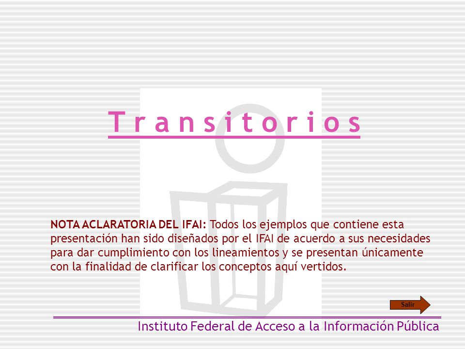 T r a n s i t o r i o s