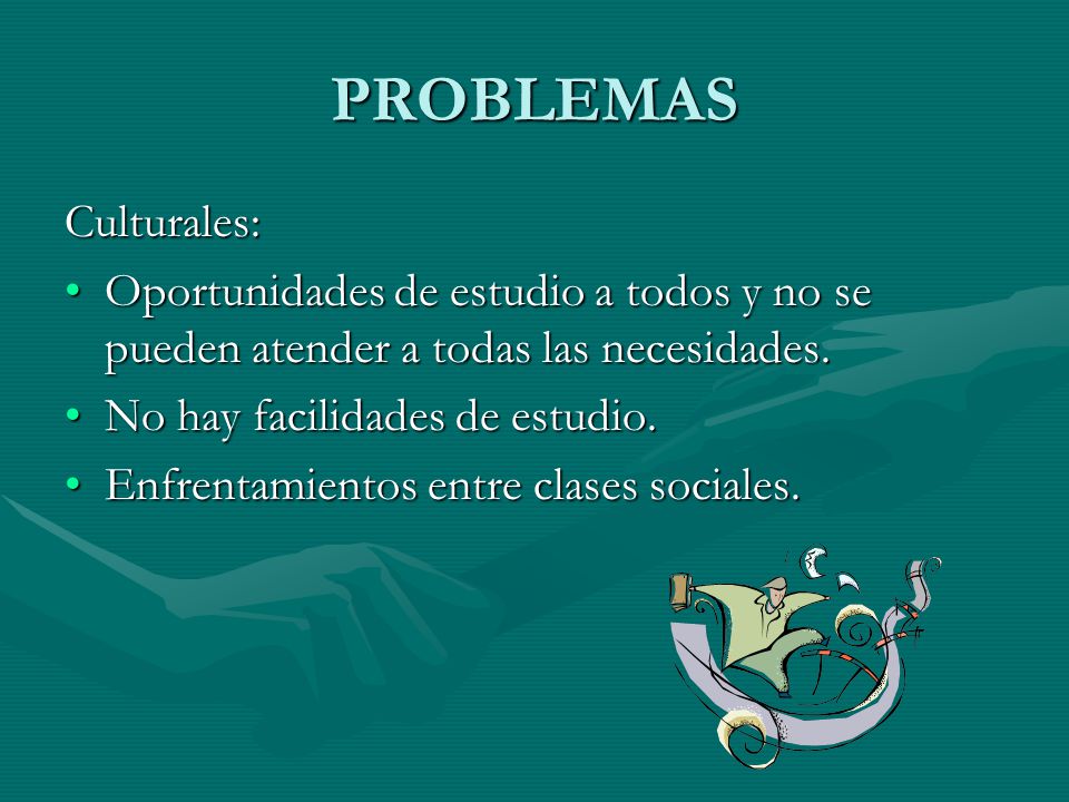 PROBLEMAS Culturales: