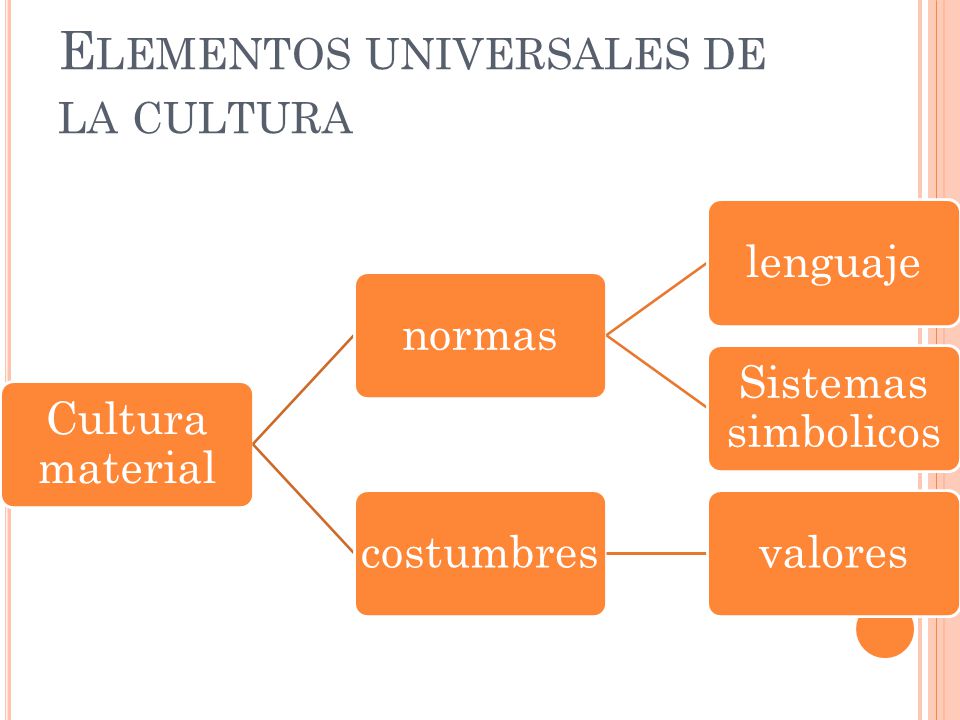 Elementos universales de la cultura