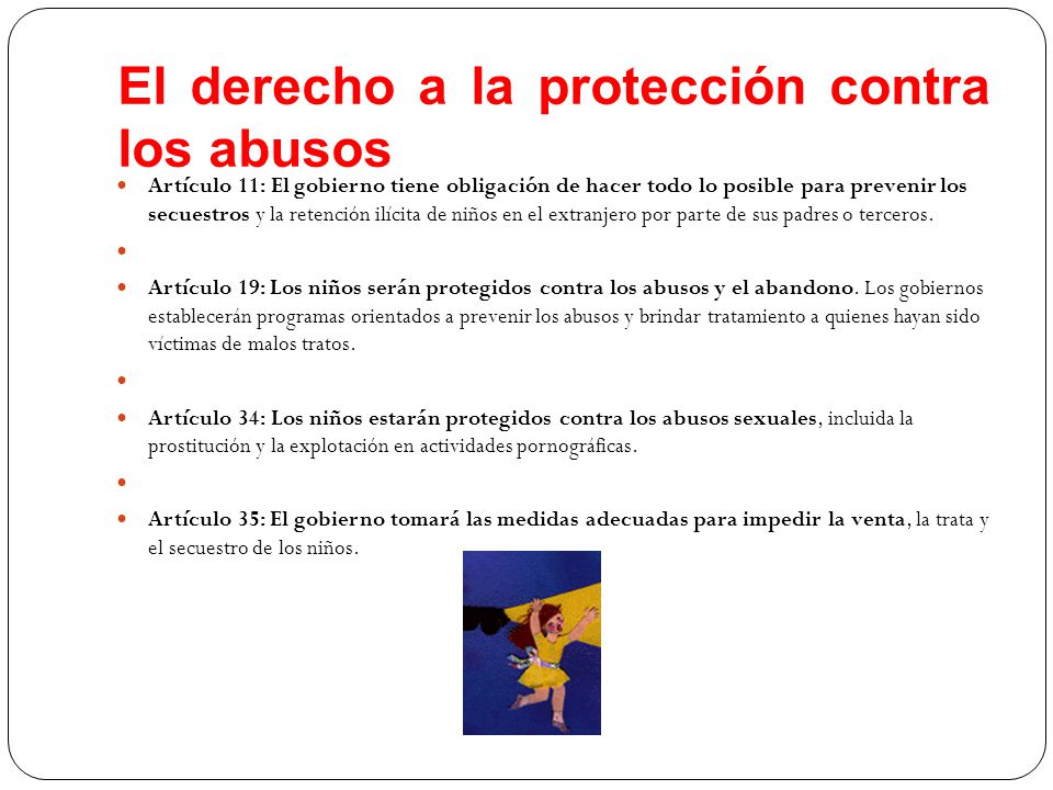 El derecho a la protección contra los abusos