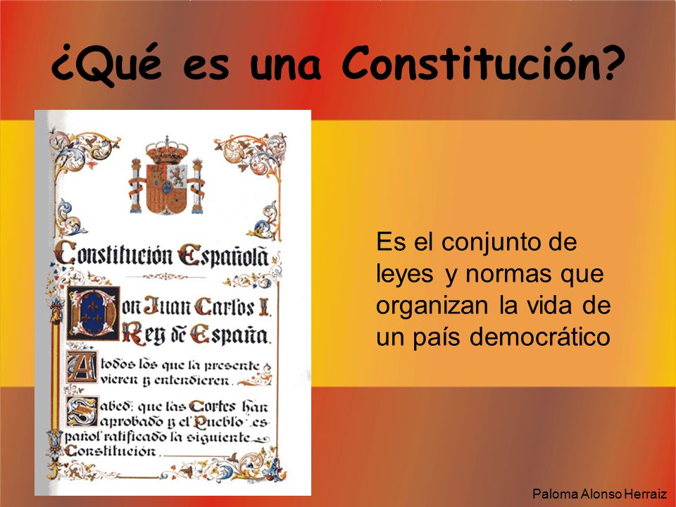 ¿Qué es una Constitución