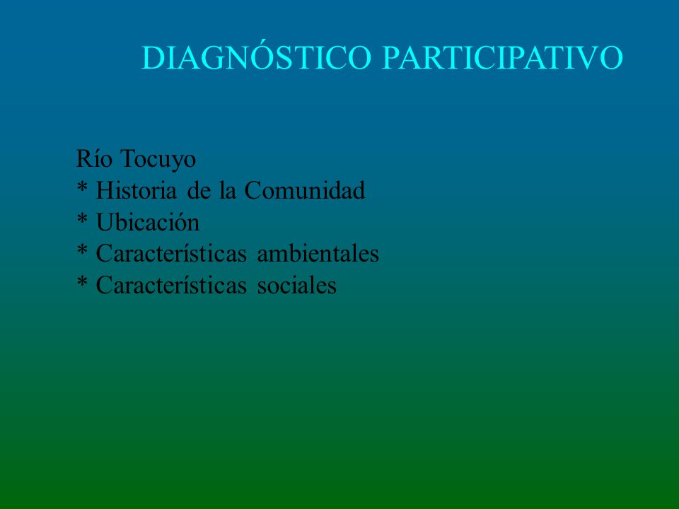 DIAGNÓSTICO PARTICIPATIVO