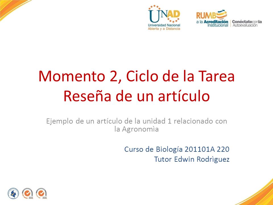 Momento 2, Ciclo de la Tarea Reseña de un artículo