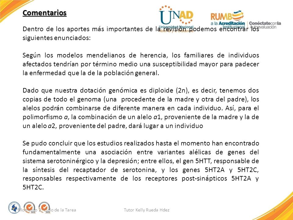 Comentarios Dentro de los aportes más importantes de la revisión podemos encontrar los siguientes enunciados: