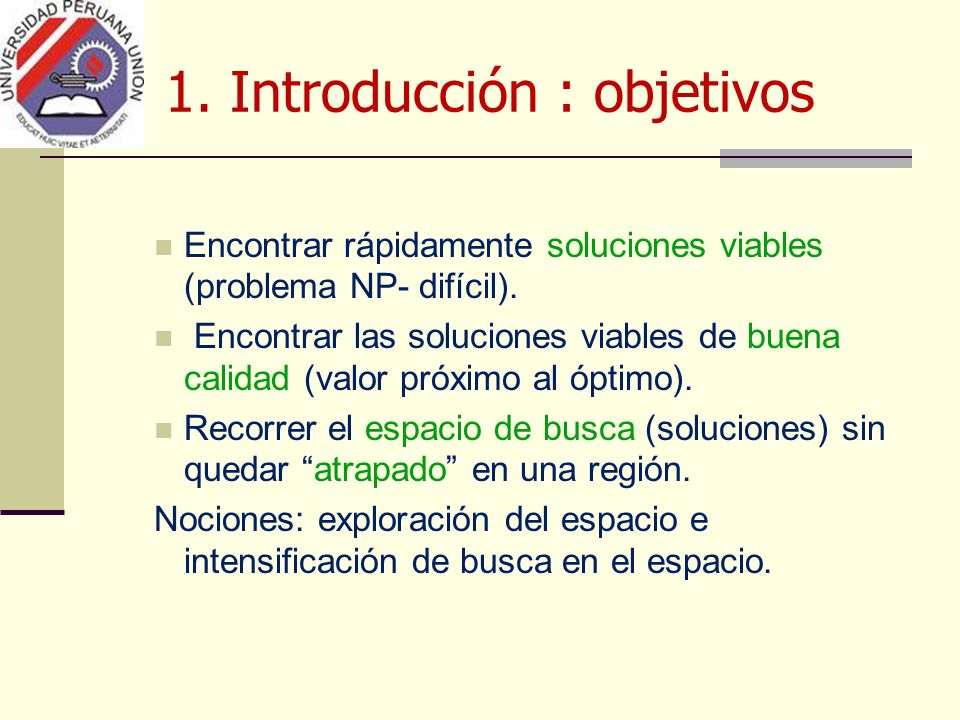 1. Introducción : objetivos